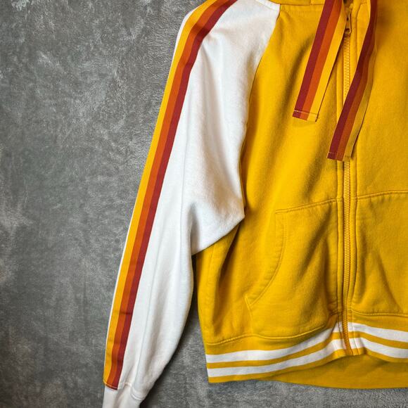 Disney Cruise Line Zip Up Hoodie Yellow White Minnie Mouse Ice Cream Medium - Picture 2 of 8